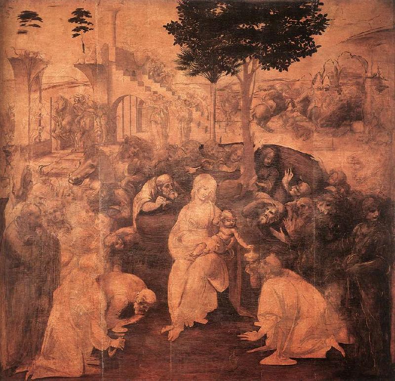 LEONARDO da Vinci St Jerome sgyu Spain oil painting art
